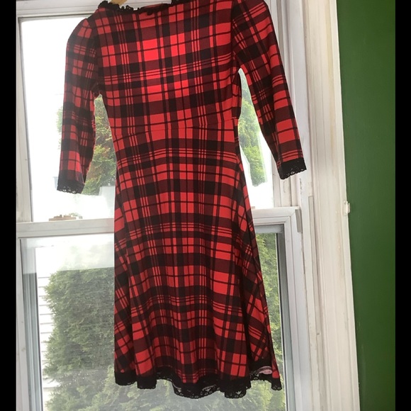 Wax Poetic Clothing Mini Light Plaid Dress - Picture 2 of 9